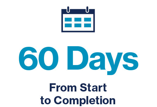 60 Days From Start to Completion